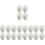 20Pcs White PP Microwave Egg Maker Oven Egg Cooking Tool for Breakfast 7