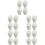20Pcs White PP Microwave Egg Maker Oven Egg Cooking Tool for Breakfast 8