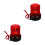 2Pcs Dual-Function Red LED Anchor Light Waterproof Marine Navigation 7