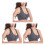 3Pcs Cross Bra Padded Grey Shockproof for Active Exercise 6