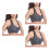 3Pcs Cross Bra Padded Grey Shockproof for Active Exercise 7