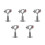 10Pcs Adjustable Stainless Steel Pipe Bracket Clamp for Wall Mounts 4