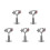 10Pcs Adjustable Stainless Steel Pipe Bracket Clamp for Wall Mounts 5
