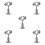 10Pcs Adjustable Stainless Steel Pipe Bracket Clamp for Wall Mounts 7