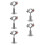 10Pcs Adjustable Stainless Steel Pipe Bracket Clamp for Wall Mounts 8
