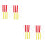 8Pcs Adjustable Football Flag Belts Multi-Use Training Gear for Teens 7