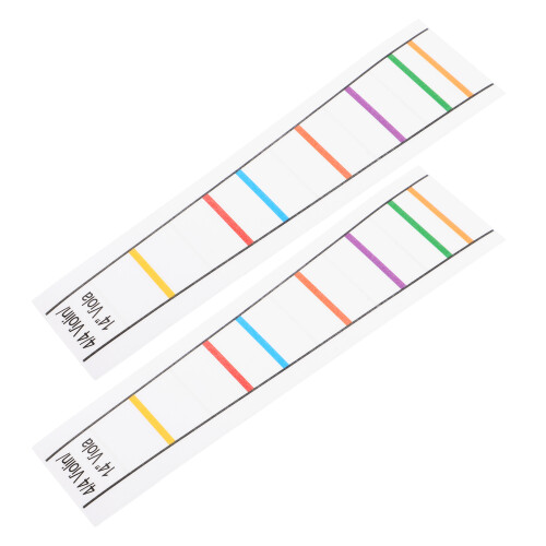 4Pcs PVC Violin Finger Guide Decals Transparent Markers for Learning 1