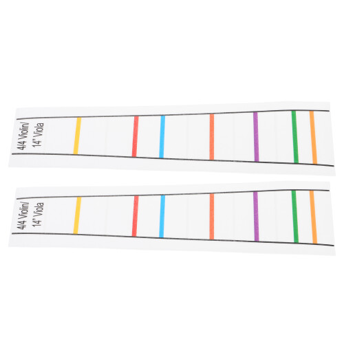 4Pcs PVC Violin Finger Guide Decals Transparent Markers for Learning 2