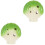 2Pièces Ocarina 6 Trous Durable Vert Instrument Performances 3
