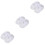 3Paires Chaussures Bébé Blancs Lacets Durable Élégant 6