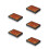 5Pcs Black Graphite Ingot Molds for DIY Gold Silver Copper Casting 10