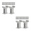 24Pcs Plastic Railway Bridge Pier Multi-Tiered Track Support Blocks 7