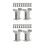 24Pcs Plastic Railway Bridge Pier Multi-Tiered Track Support Blocks 9