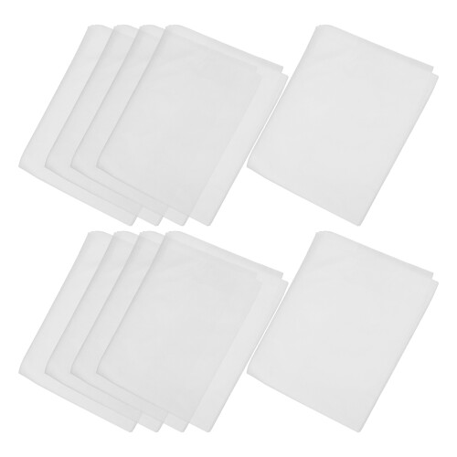 2Pcs White Disposable Massage Bed Sheets with Opening 2
