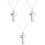 3Stk Baseball Herren Schmuck Bunt Stylisch 3