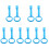 10St Plastic Babyhandgrepen Bed En Loopondersteuning 4