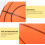 Inflatable Balls Orange Pvc 5pcs 6