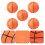 Inflatable Balls Orange Pvc 5pcs 9