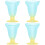 4Stk Kreative Blaue Eisbecher Aus Stabilem Für Und Pudding 6