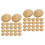200Pièces Cache-Trous Bois Khaki Pour Robustes Légers 5