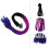 2Pièces Ponytail Decor Coloré Pour Casque, Artificielle Stylée 7