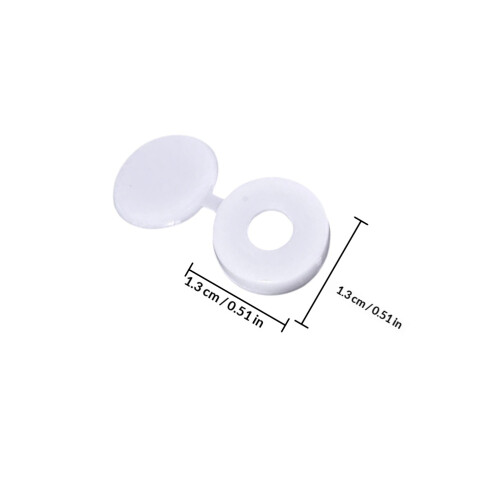 100Pcs Screw Protection Covers Folding Snap Decoration Caps 1