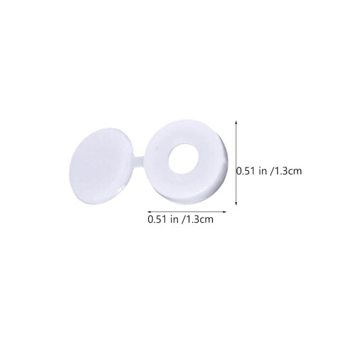 100Pcs Screw Protection Covers Folding Snap Decoration Caps 2