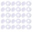 100Pcs Screw Protection Covers Folding Snap Decoration Caps 7