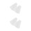 4Sets White PP Cake Scraper Set Plastic Icing Spatula Pastry Tools 3