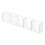 5Pcs Adhesive Acrylic Straw Storage Box for Cupboard and Cabinet Use 10