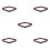 5Pcs Dark Red Wood 9 Ball Billiard Rack Triangle Pool Table Holder 6