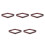 5Pcs Dark Red Wood 9 Ball Billiard Rack Triangle Pool Table Holder 7