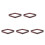 5Pcs Dark Red Wood 9 Ball Billiard Rack Triangle Pool Table Holder 8