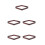 5Pcs Dark Red Wood 9 Ball Billiard Rack Triangle Pool Table Holder 9