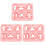 3Pièces Outils Argile Polymer Rose Découpe Multifonctionnel 3