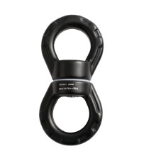 30KN Swing Swivel Black, for Carabiner Swivel, Rock Climbing, Hanging Hammock,Aerial Dance,Tree Swings for Kids Outdoor