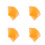 40Pcs Orange PVC Sheets Durable Transparent Plastic Film for Teaching 6