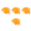 40Pcs Orange PVC Sheets Durable Transparent Plastic Film for Teaching 8