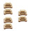 180Pièces En Bois Beige Pour Filage Couture Multi-Usage 9