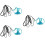 3Pcs Adjustable Sky- Harness with Cartoon Wings for Parrots 6
