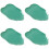 4Pcs Blue Ceramic Leaf Shaped Food Serving Plates for Parties 6