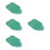 4Pcs Blue Ceramic Leaf Shaped Food Serving Plates for Parties 8
