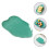 4Pcs Blue Ceramic Leaf Shaped Food Serving Plates for Parties 11