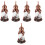 5Pcs Small Vintage Alloy Perfume Bottles Decorative Refillable Holder 6
