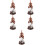 5Pcs Small Vintage Alloy Perfume Bottles Decorative Refillable Holder 9