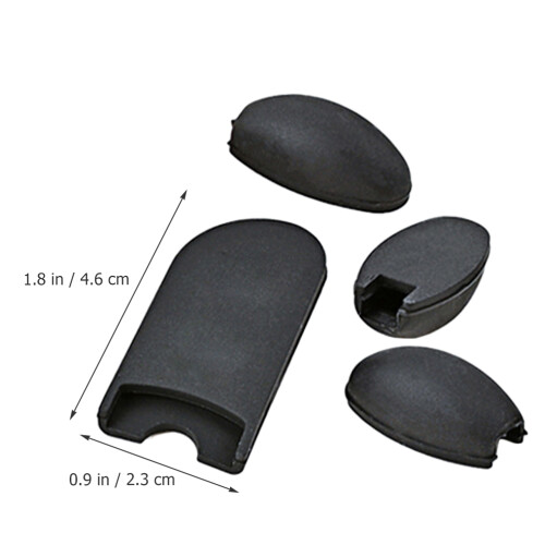 4Sets Saxophone Silicone Thumb Covers Black Finger Pads 1