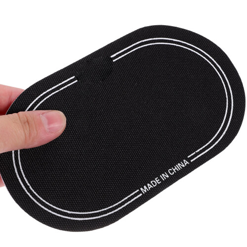 8Pcs Protective Drum Sticker Black Pte Pads for Household Drum Kit 2