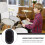 8Pcs Protective Drum Sticker Black Pte Pads for Household Drum Kit 8