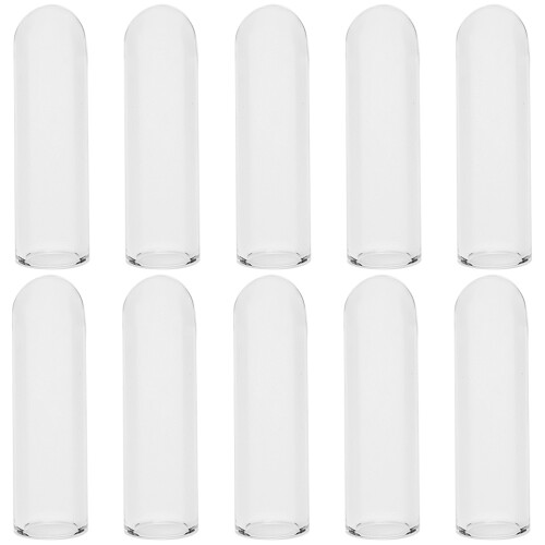 40Pcs Reusable Glass Straw Covers Clear Straw Tip Protectors 1