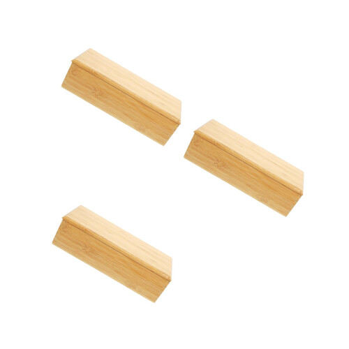3Pcs Orange Bamboo Covered Utensil Tray Multipurpose Kitchen Organizer 2